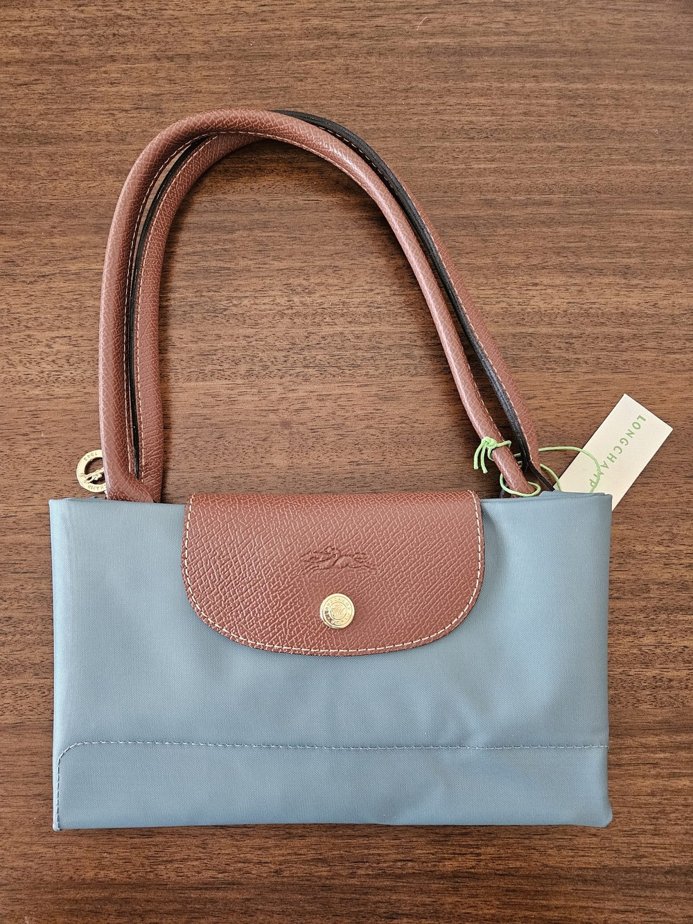 Longchamp Small Shoulder Bag in Blue and Brown